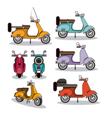 Wall Mural - scooter style design 