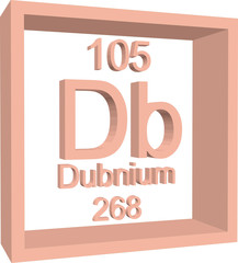 Wall Mural - Periodic Table of Elements - Dubnium