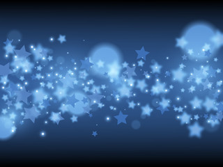 Wall Mural - blue magic background with stars. vector illustration