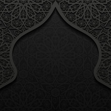 Abstract Background With Traditional Ornament