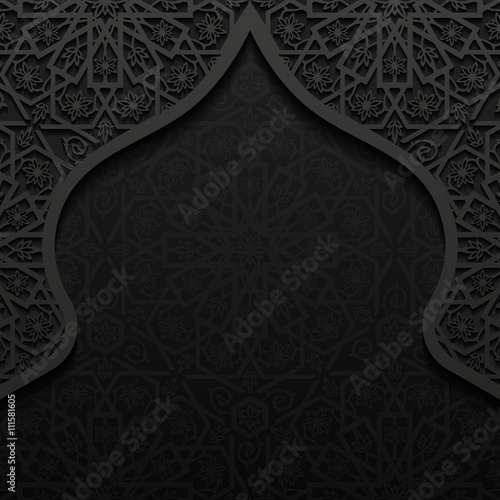 Fotografía Abstract background with traditional ornament