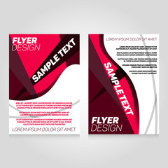 Brochure flier design template. Vector concert poster illustration. Leaflet cover layout in A4 size