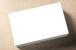 © phonlamaiphoto - stack of white blank name card