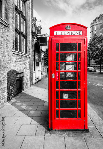 Naklejka na drzwi london phonebooth