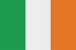 Ireland official flag, vector illustration