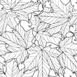 Floral seamless pattern. Leaves background. Nature ornamental te