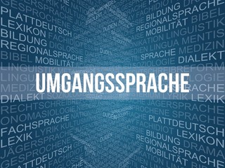 Wall Mural - Umgangssprache