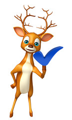 Poster - fun Deer cartoon character