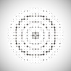 concentric circle dotted background