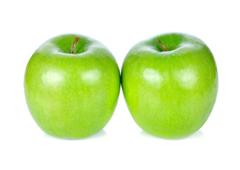 Green apple isolated on white