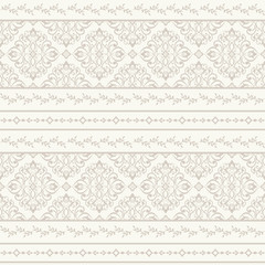 Wall Mural - seamless damask wallpaper in pastel