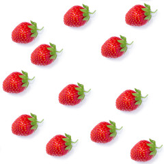 Canvas Print - ripe fresh red strawberries