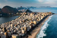 Ipanema Beach In Rio De Janeiro, Aerial View