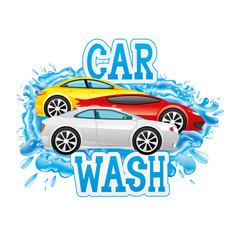 Wall Mural - Car wash.