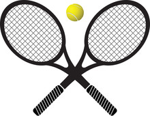 Tennis Rackets And Ball