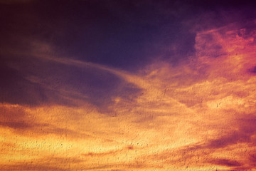 Wall Mural - fantastic soft white clouds against blue sky