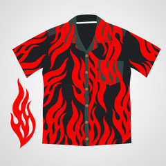 hawaii shirt vector