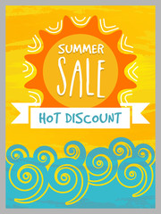 Poster - Summer Sale Banner, Poster or Flyer design.