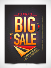 Poster - Big Sale Banner, Poster or Flyer design.