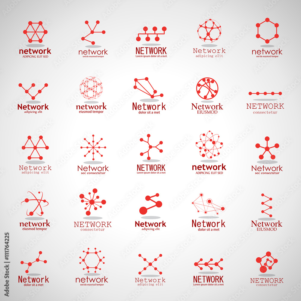 Base Network Icon Network Icons Set - Isolated On Gray Background - Vector Illustration ...
