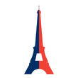 Eiffel Tower Logo Paris. Vector Illustration.