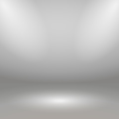Aufkleber - Empty scene with spotlights. Vector illustration
