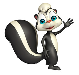 Sticker - funny  Skunk cartoon character