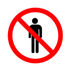 no people sign. no people sign art. no people sign web.