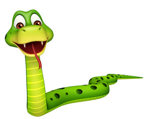 Wall Mural - walk  Snake cartoon character