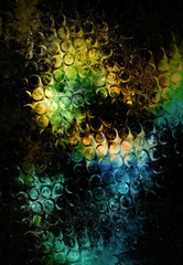 Aufkleber - Color Abstract background and glass effect,  And light circle structure.