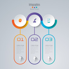 Infographic design template and marketing icons.