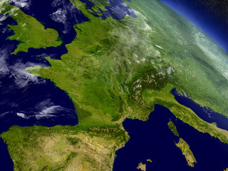 Wall Mural - France from space