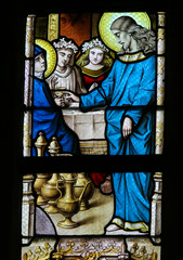 Papier Peint - Stained Glass - Marriage at Cana