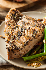 Poster - Homemade Grilled Sesame Tuna Steak