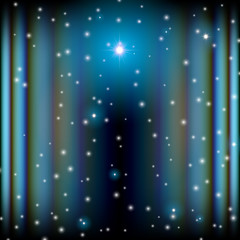 Wall Mural - space background with lightened corridor