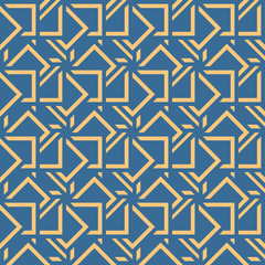 Wall Mural - abstract seamless pattern. geometric shape triangle mosaic ornament. fashion graphic design backgrou