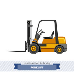 Wall Mural - Compact forklift industrial crane