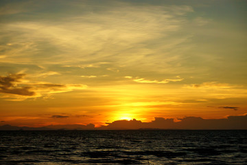 sunset sky, thailand.