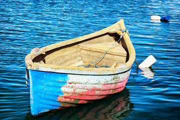 small row boat