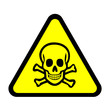 © thostr - Warnzeichen Warnschild flach - giftige Stoffe Totenkopf