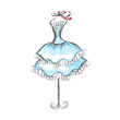 © taxiro - dummy dress hand drawing illustration vector