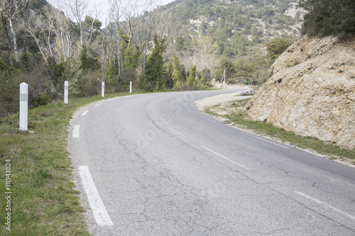 Fotografie, Obraz Silnice v Alpes Haute, Luberon Park mimo Lourmarin Village, Pro