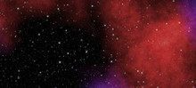 New Panoramic Looking Into Deep Space. Secrets And Mysteries Of The Universe. Dark Night Sky Full Of Stars. The Nebula In Outer Space.
