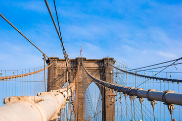 The Brooklyn bridge, New York City, USA