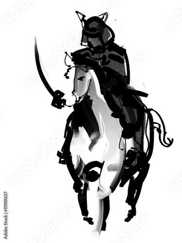 馬に乗る侍 Stock イラスト Adobe Stock