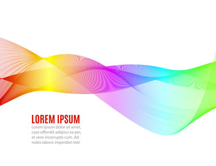 Wall Mural - Colorful abstract bacgkround. Smoke wave element. Vector illustration, eps 10