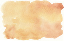 Yellow Brown Shade Tones Abstract Watercolor Background