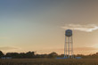 CORPUS CHRISTY, TEXAS, USA - SEPTEMBER 20, 2013:Water tower in a field on September 20, 2013 year.