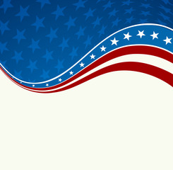 Patriotic wave background