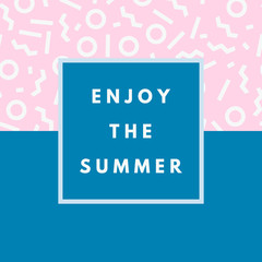 Aufkleber - Summer hipster boho background
